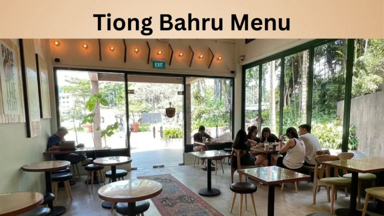 Tiong Bahru Menu