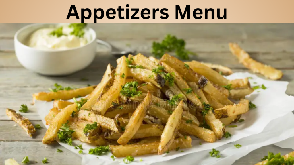 Appetizers Menu