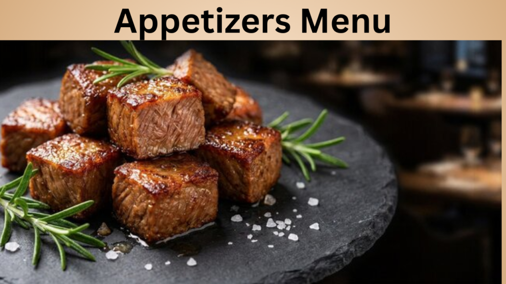 Appetizers Menu