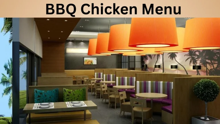 BBQ Chicken Menu
