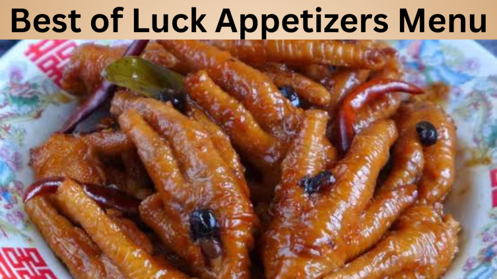 Best of Luck Appetizers Menu