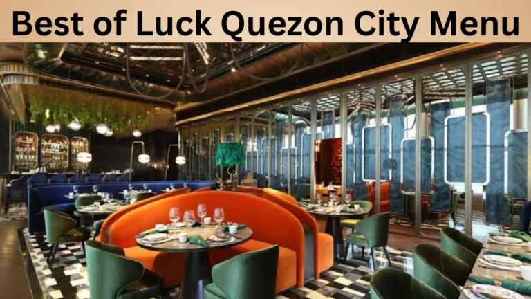 Best of Luck Quezon City Menu