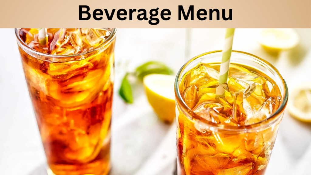 Beverage Menu