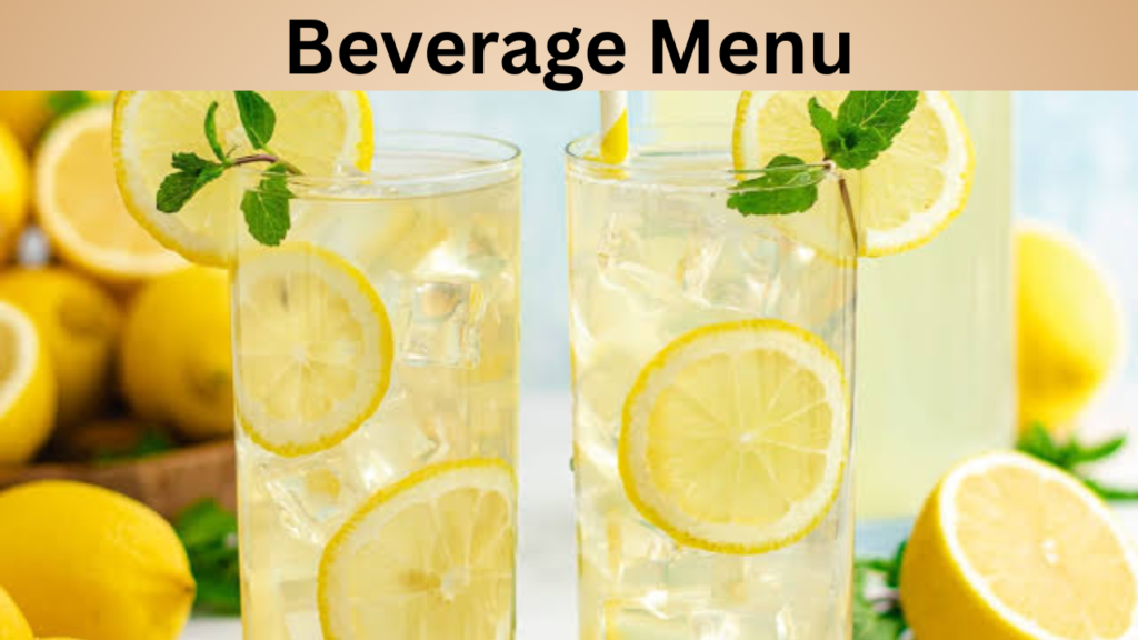 Beverage Menu