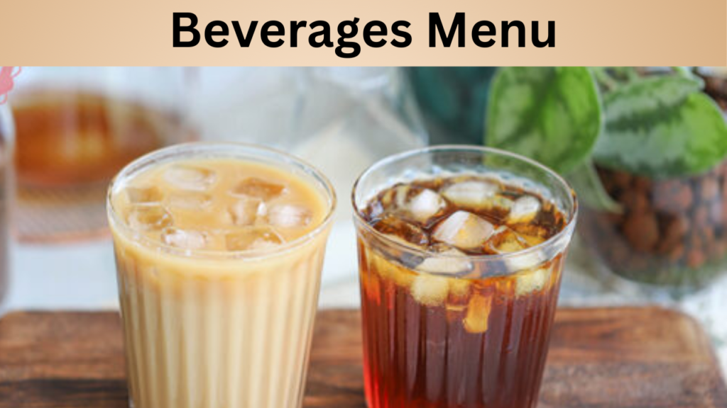 Beverages Menu