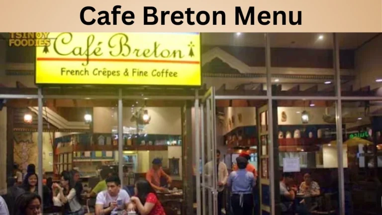 Cafe Breton Menu
