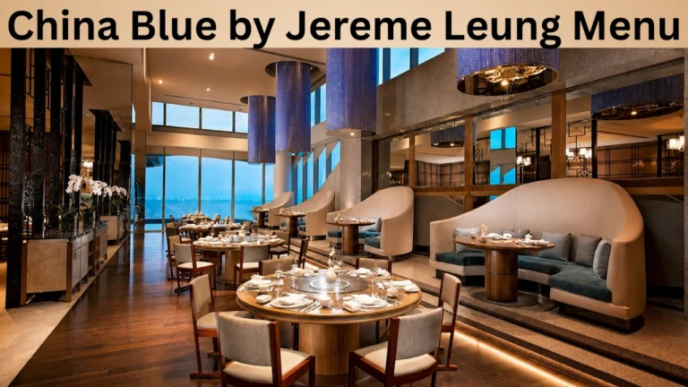 China Blue by Jereme Leung Menu