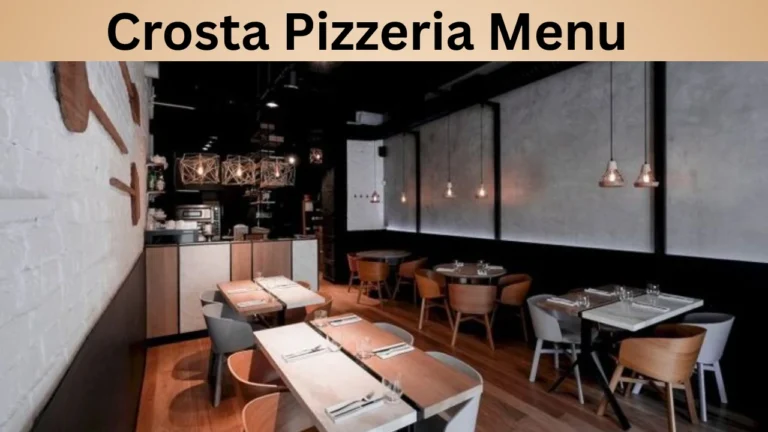 Crosta Pizzeria Menu