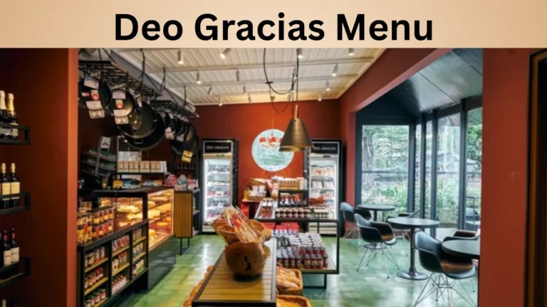 Deo Gracias Menu