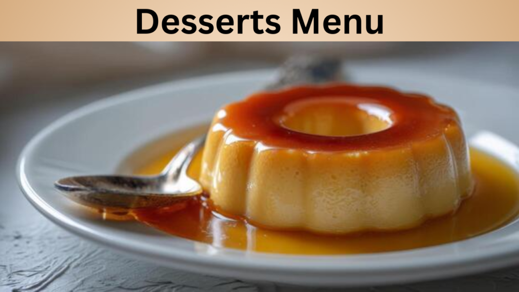 Desserts Menu