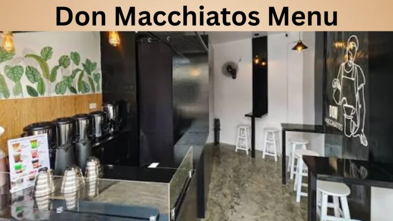 Don Macchiatos Menu