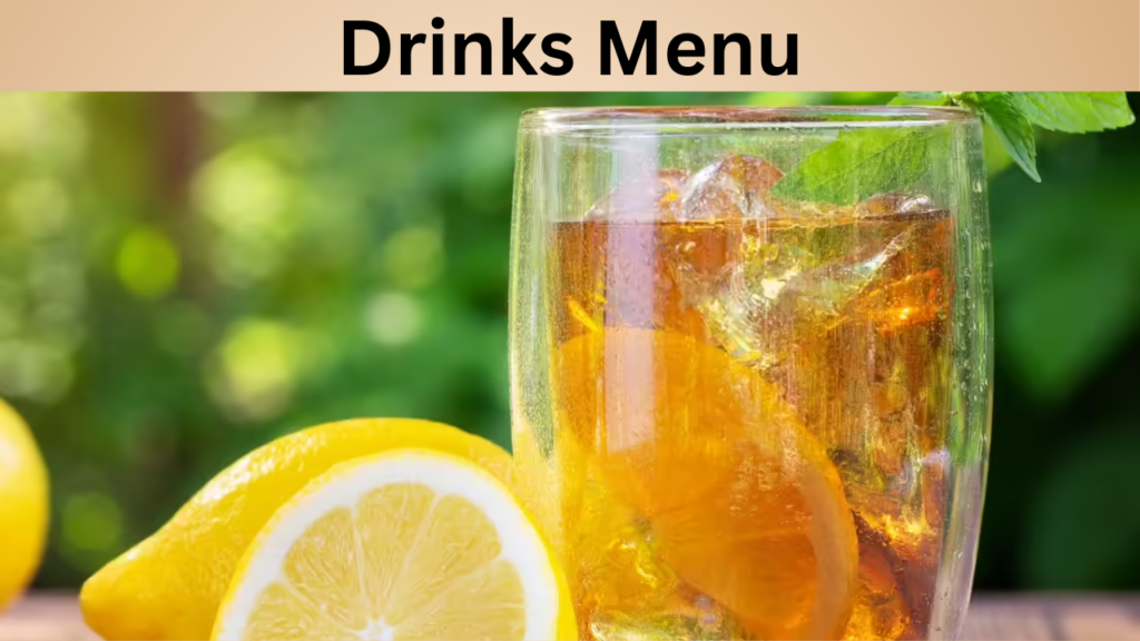 Drinks Menu