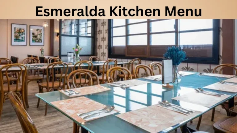 Esmeralda Kitchen Menu