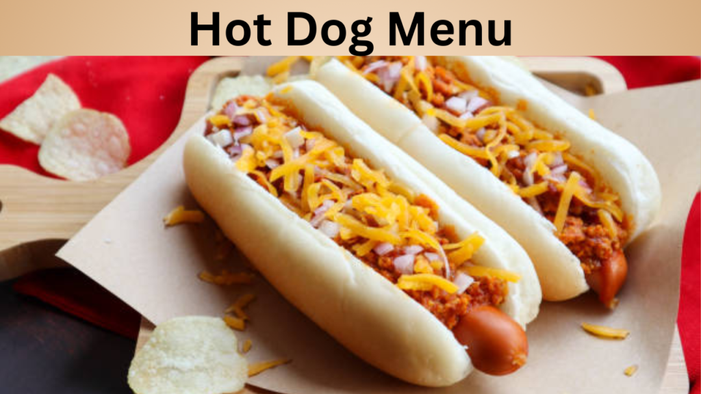 Hot Dog Menu