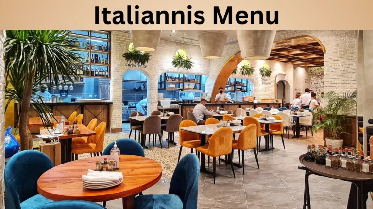 Italiannis Menu