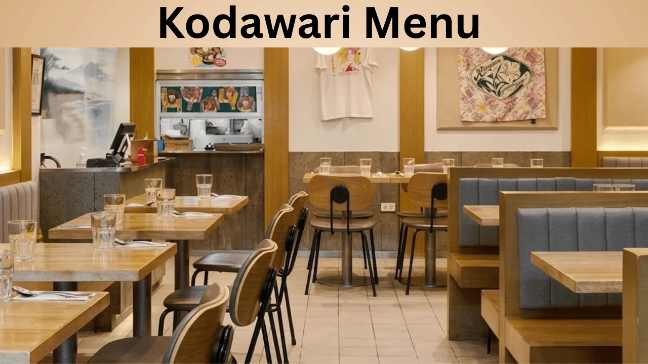 Kodawari Menu