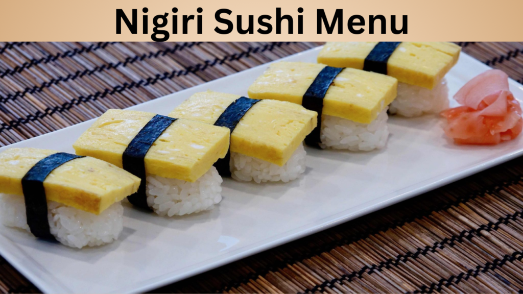 Nigiri Sushi Menu