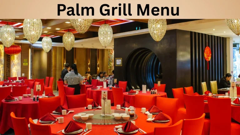 Palm Grill Menu