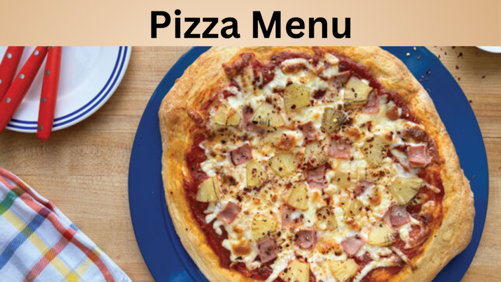 Pizza Menu