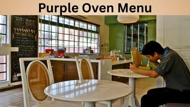 Purple Oven Menu