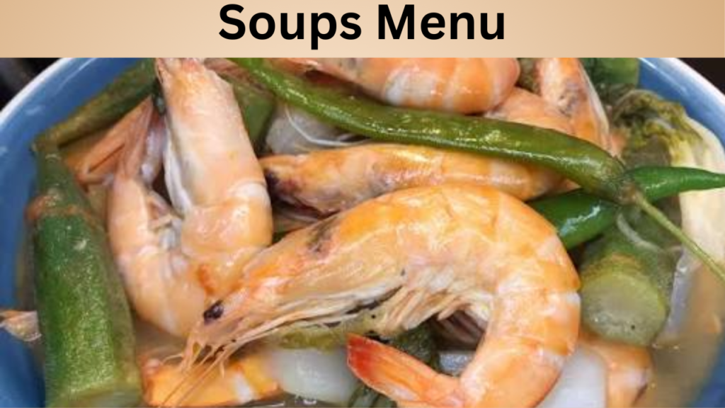 Soups Menu
