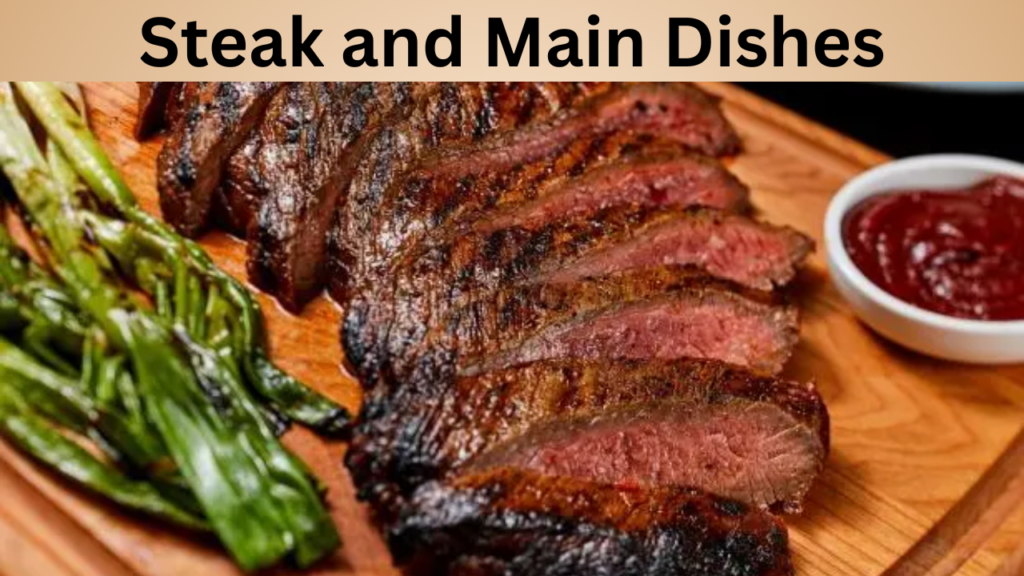 Steak and Main Dishes