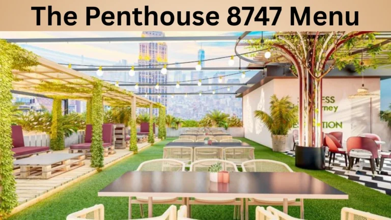 The Penthouse 8747 Menu