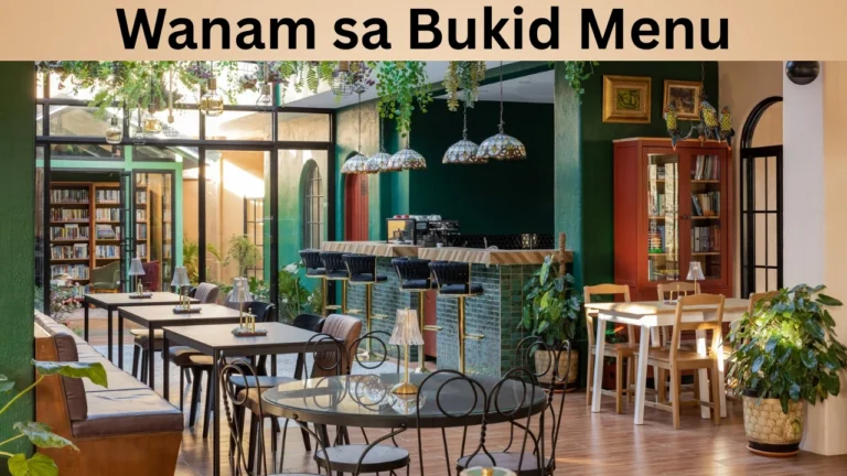 Wanam sa Bukid Menu