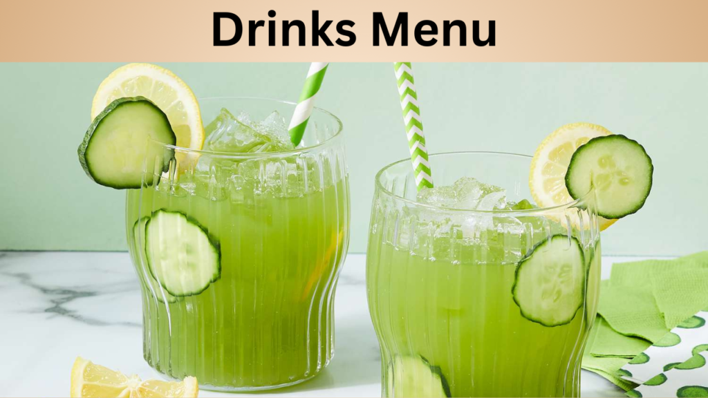 Drinks Menu