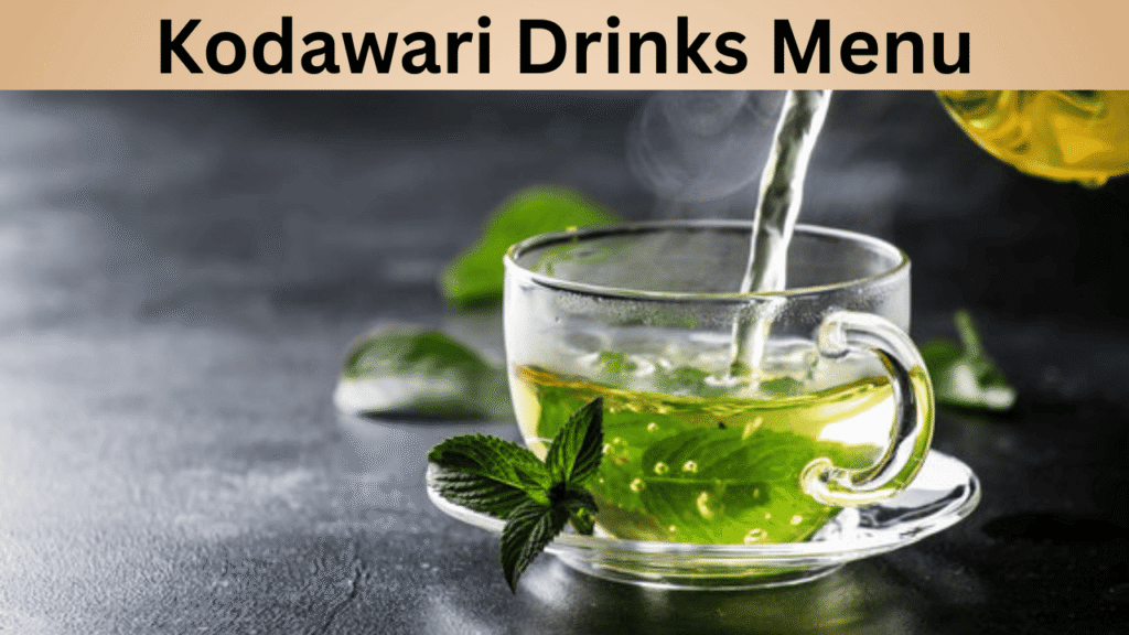 Kodawari Drinks Menu