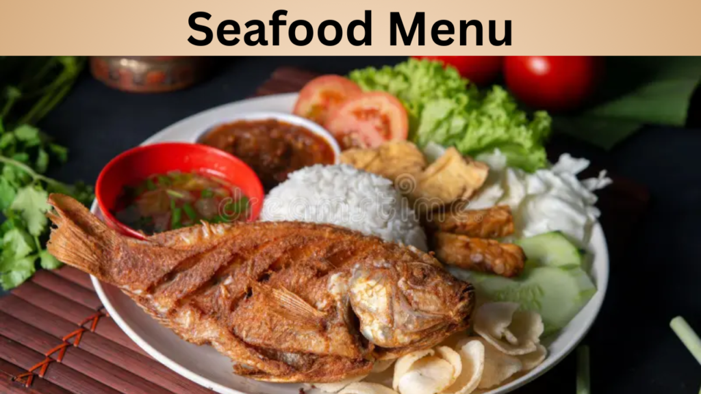 Seafood Menu